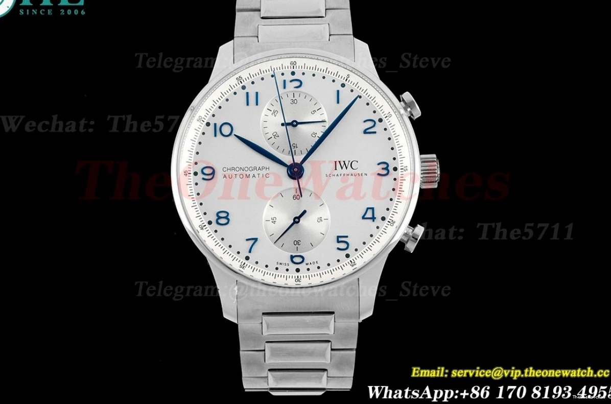 SS Portuguese White Dial SS Chrono V6SF 41mm A69355 0321